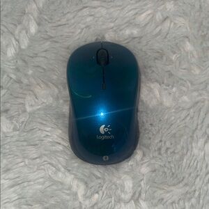 Logitech Glossy Blue Wireless Mouse